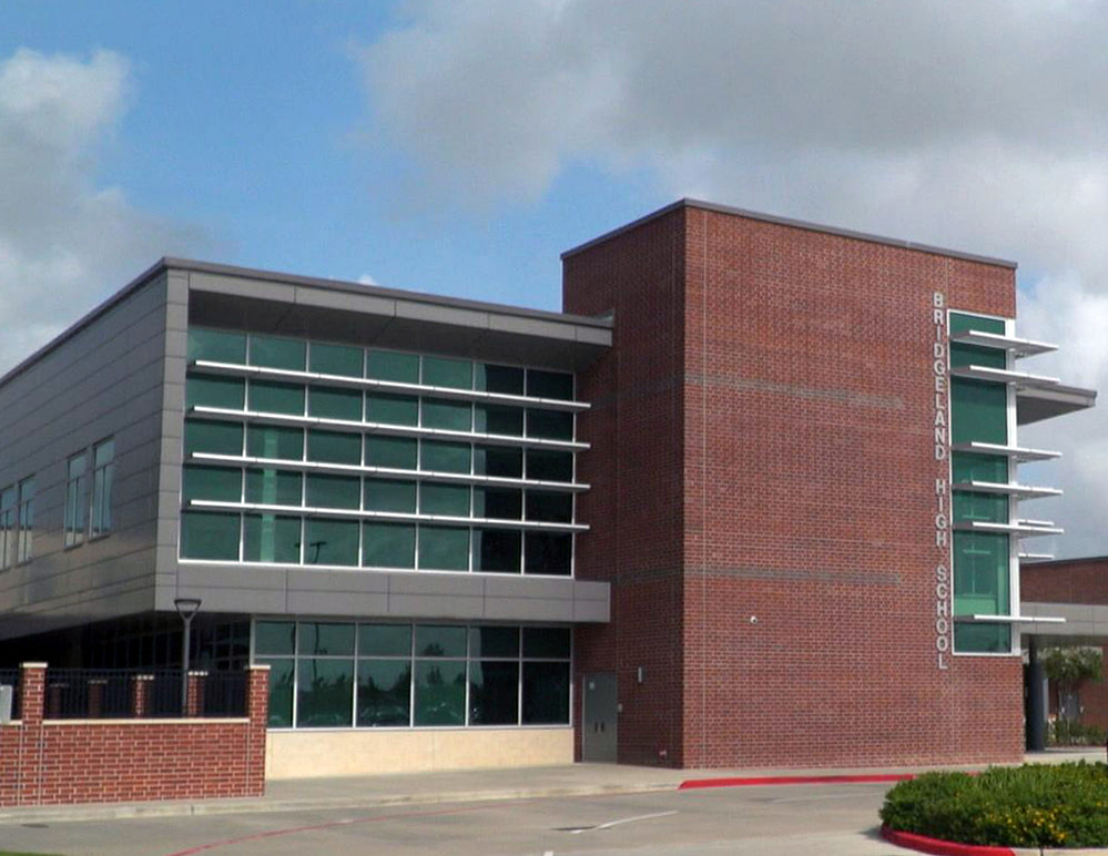 Bridgeland High School Building in Cypress, Texas